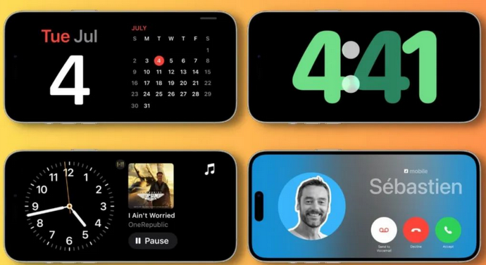 博白苹果手机维修分享iOS17横屏充电待机显示有什么好处 