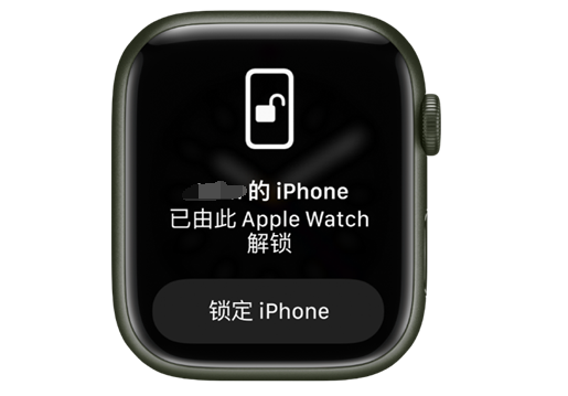 博白苹果手机维修分享用 AppleWatch 解锁配备面容 ID 的 iPhone方法 